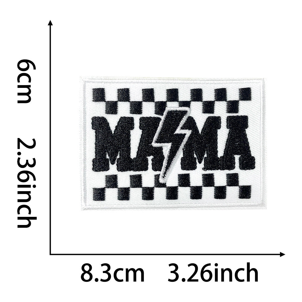 Wholesale Chic Retro Text Embroidered Patch With Iron On Backing Cowgirl Mama Stay Feral Excuse For Coat Craft And Fashion Accessory Resale