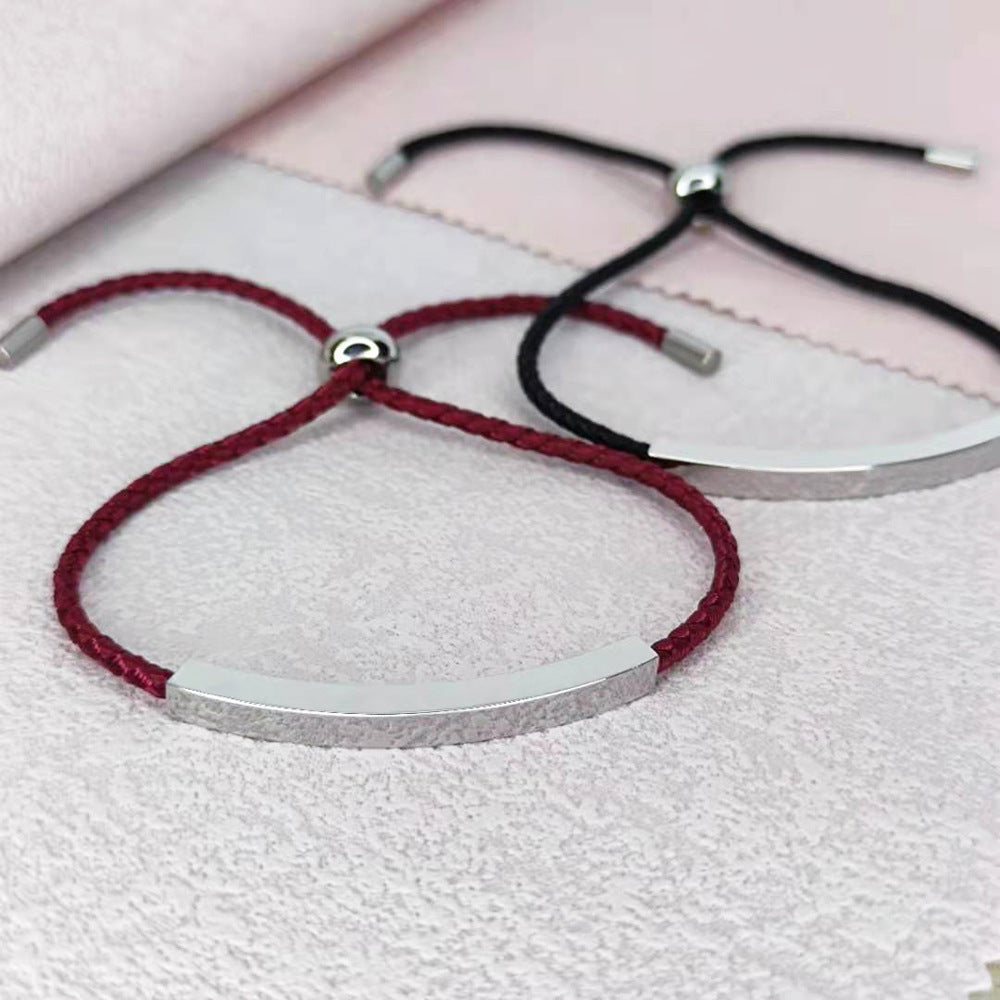 Wholesale DIY Stainless Steel Braided Rope Bracelet