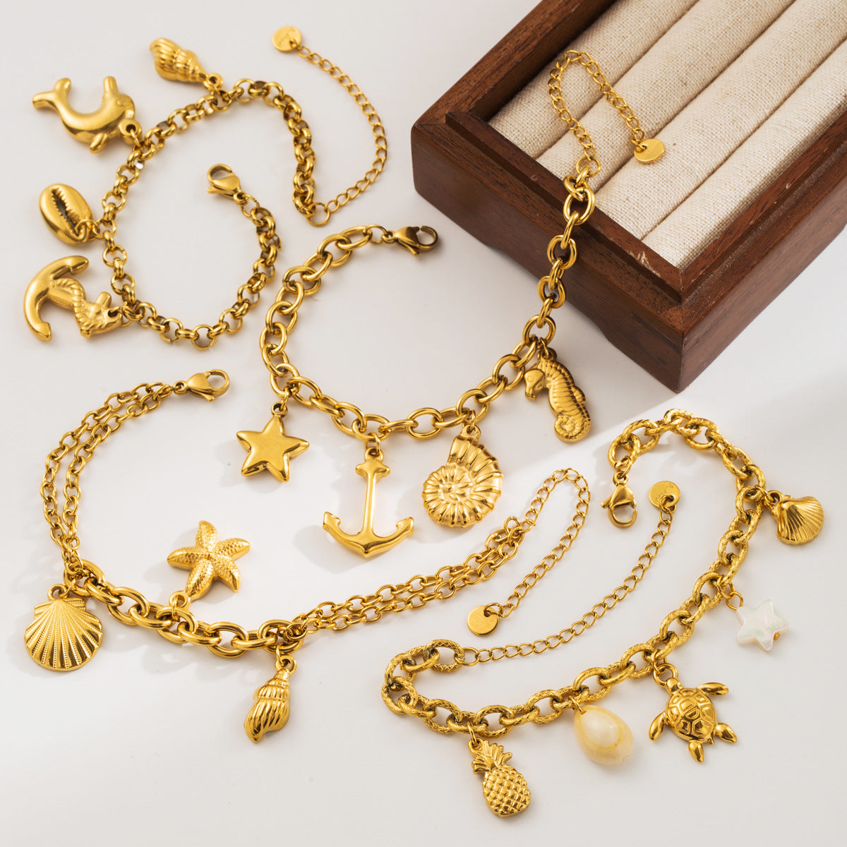 Wholesale Beach stainless steel chain bracelet