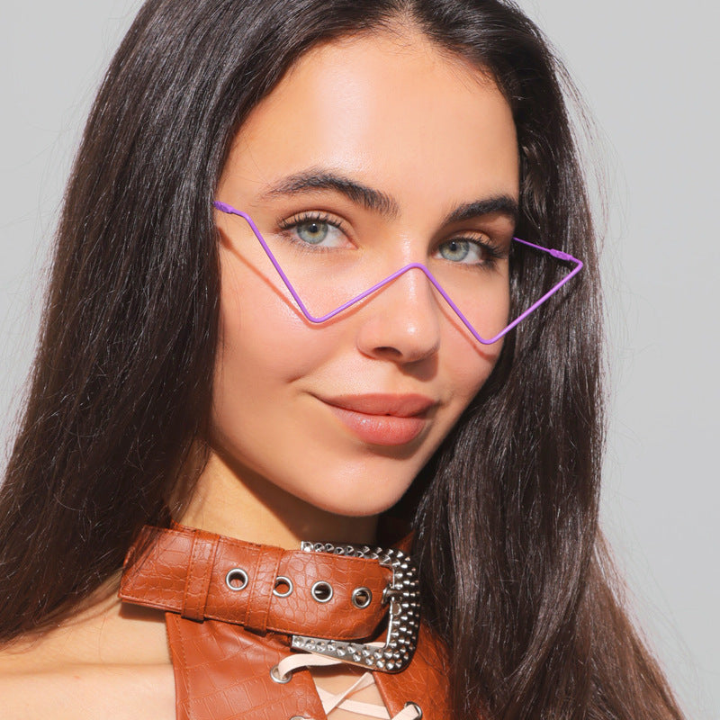 Wholesale Personalized Metal Diamond Studded PC Glasses