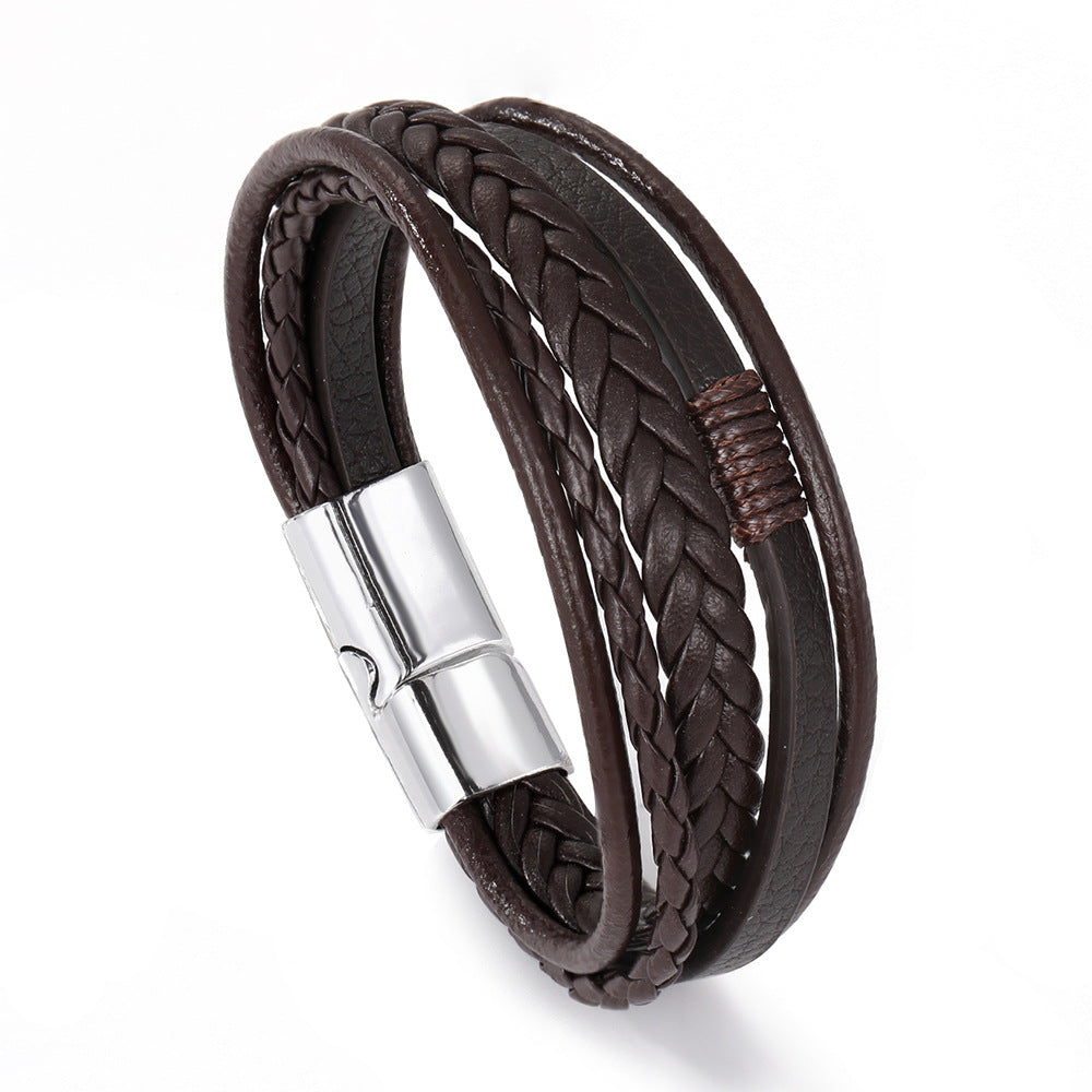 Wholesale Vintage Men's Leather Bracelet