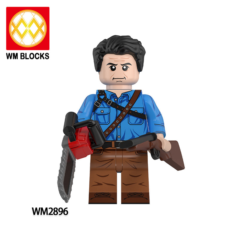 Wholesale Building Blocks Minifigures Horror Series Ghost  Figure Building Blocks Toy Bag