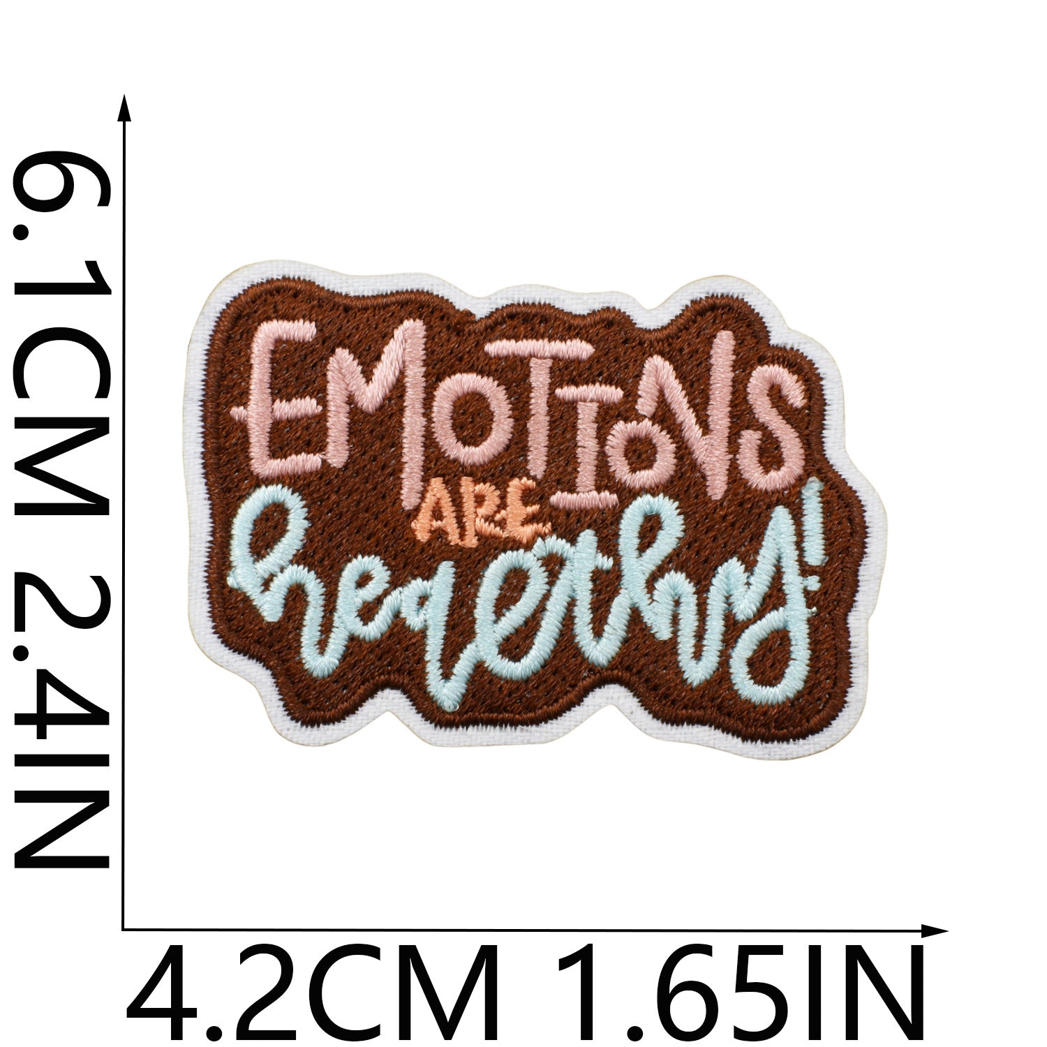 Wholesale Polyester Embroidered Patch Decorative Accent Inspirational Quote Love Yourself English Slogan Applique For Clothing Bags DIY Craft Stylish Fashion Accessory