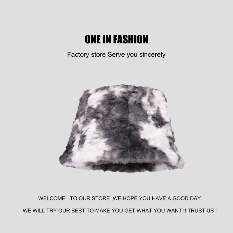 Wholesale Tie Dyed Plush Vintage Fisherman Hats