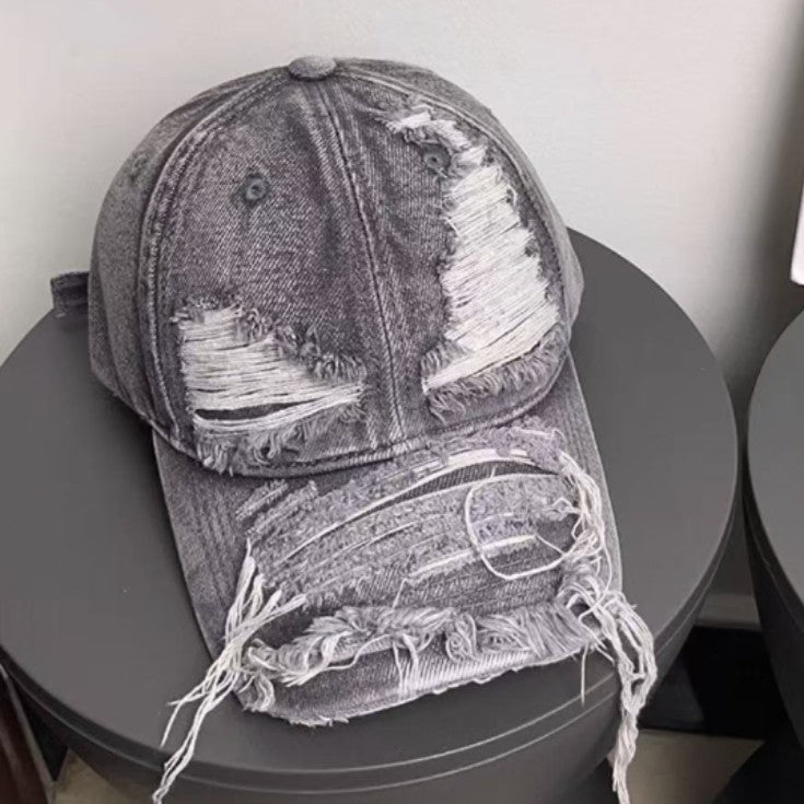 Wholesale Ripped Denim Baseball Cap