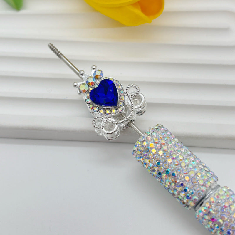 Wholesale 20pcs Alloy Full Diamond Pumpkin Carriage Love Crystal Beads