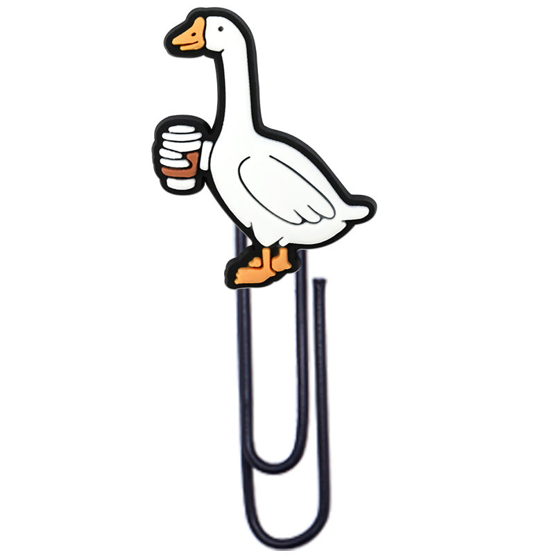 Wholesale  Random Cartoon Swan Paper Clip Bookmark