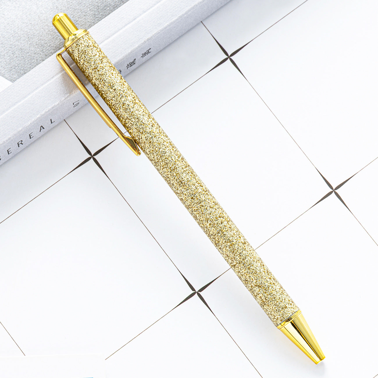Whoelsale Pens Gold Powder Metal Pen Fashion Office Tools Teacher Gift
