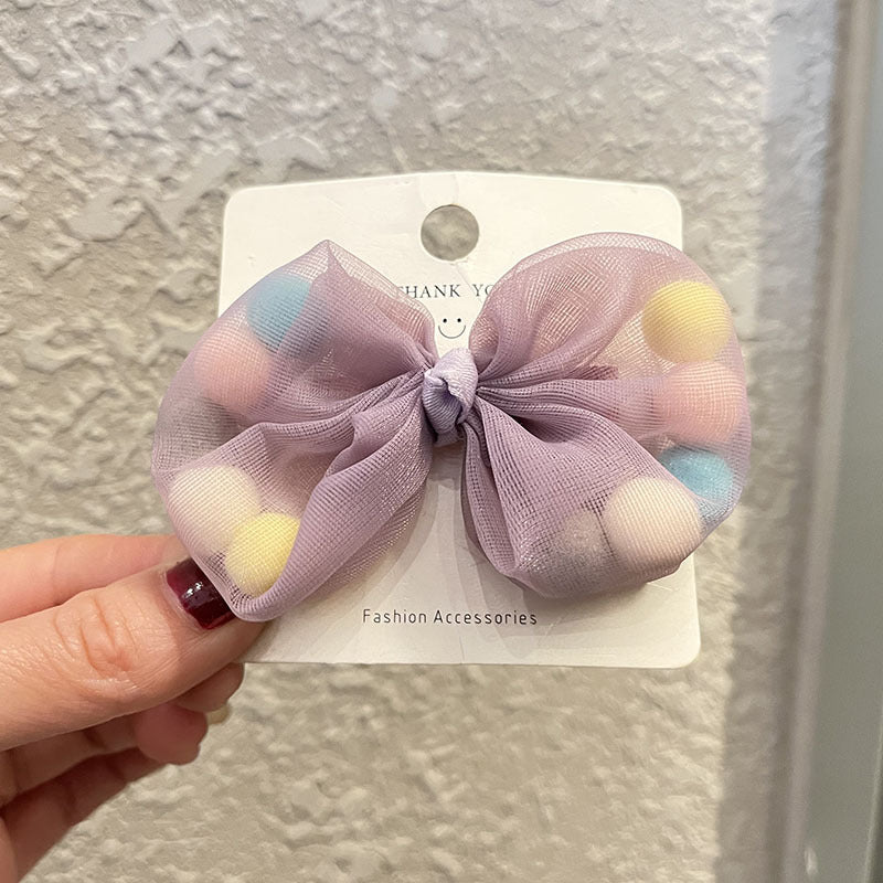 Wholesale Princess side clip girls handmade hair accessories