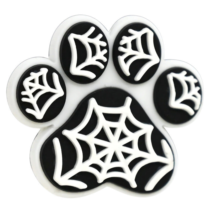 Wholesale Random 100pcs Colorful Dog Claw Footprint Cartoon Focal Beads