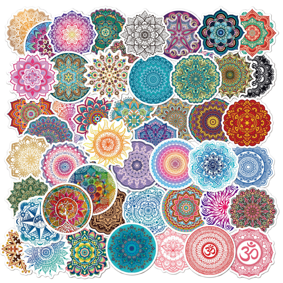 Wholesale 50pcs/pack Mandala Decorative Stickers