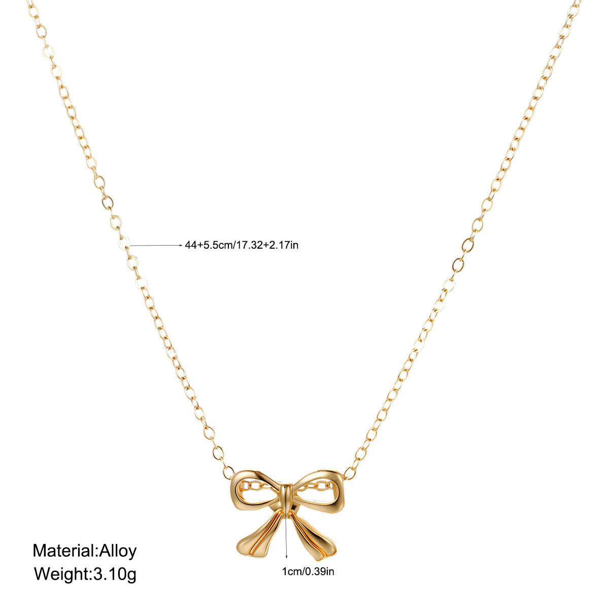 Wholesale Small fresh and cute creative bow necklace