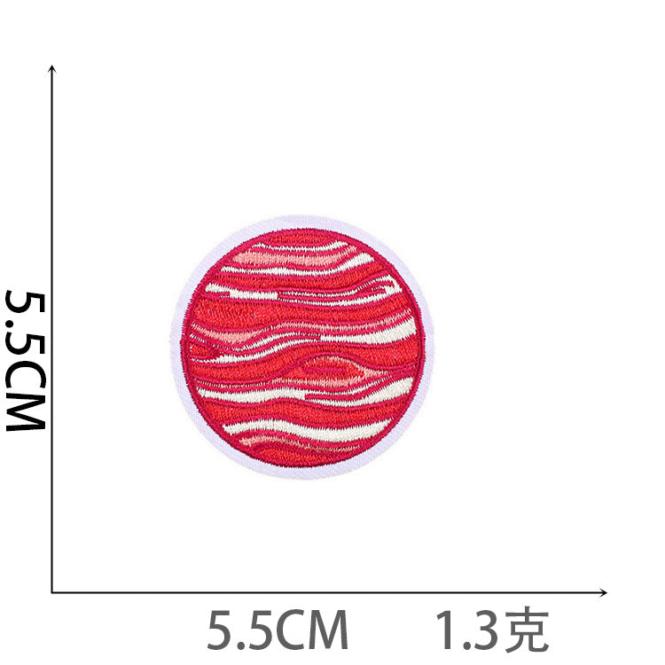 Wholesale Polyester Iron On Astronaut Embroidery Patches Space Rocket Planet Decorative Badges For Clothing Everyday Use