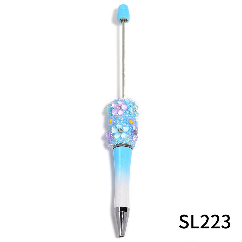 Wholesale beadable pens creative flower Gomsophila sugar pen
