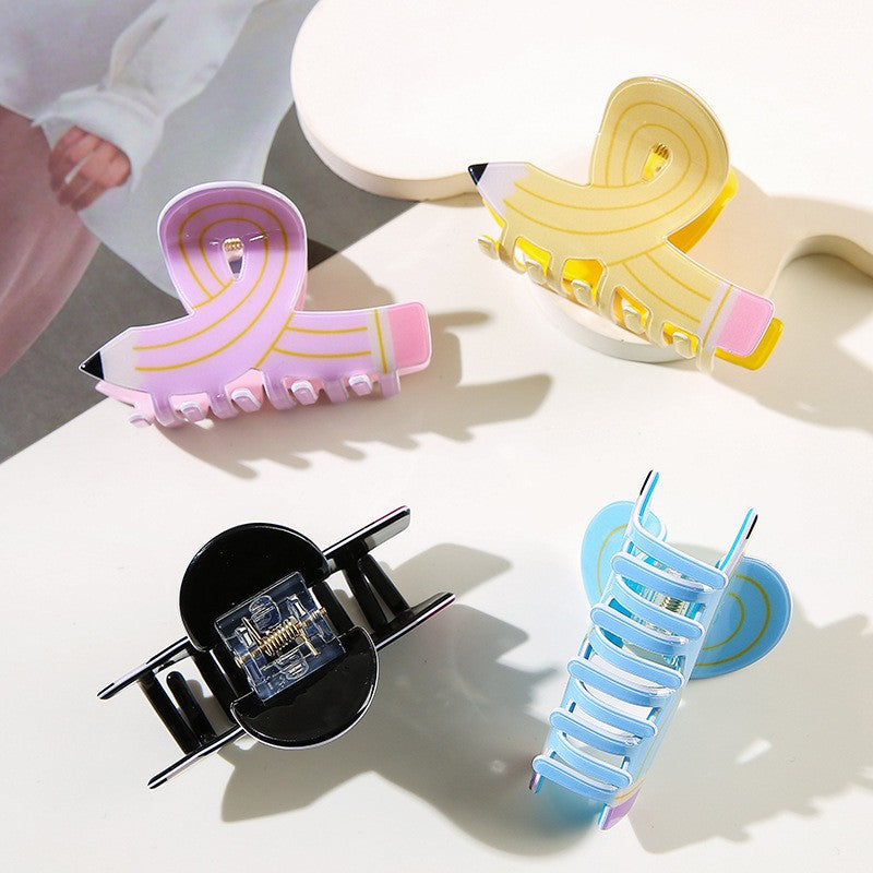 Wholesale Cute Colorful Puzzle Shark Hair Clip PVC Hair Gripper Fashion Accessory For Everyday Styling And Gift