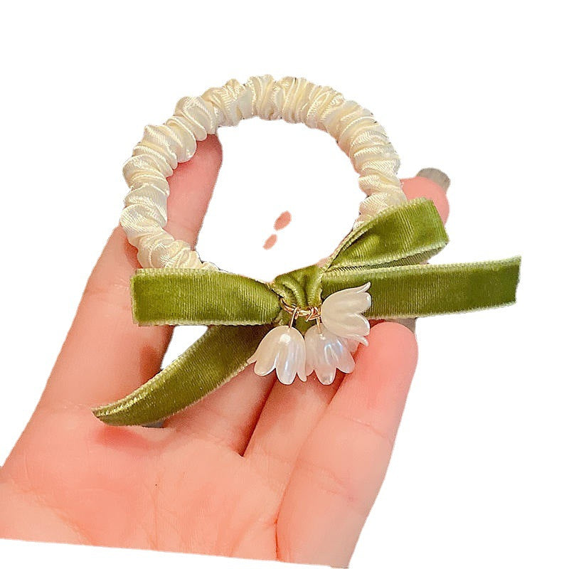 Wholesale Lily of The Valley Elastic Hair Tie
