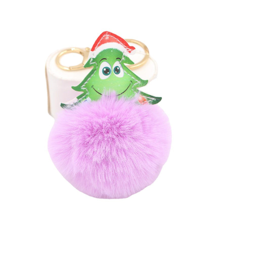 Wholesale Christmas Tree Plush Keychain