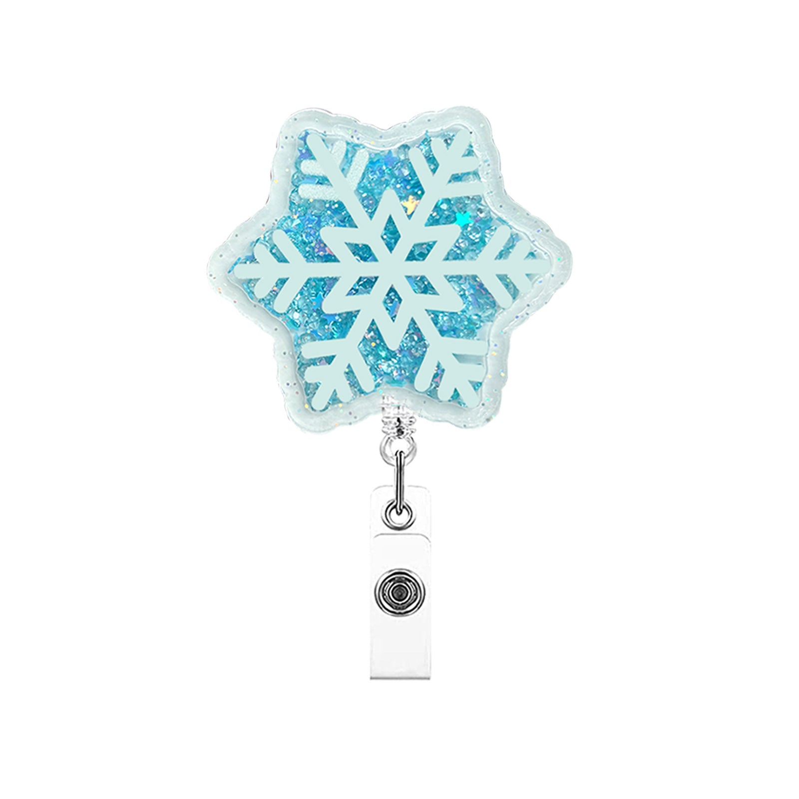 Wholesale Christmas series easy-pull retractable rotating keychain