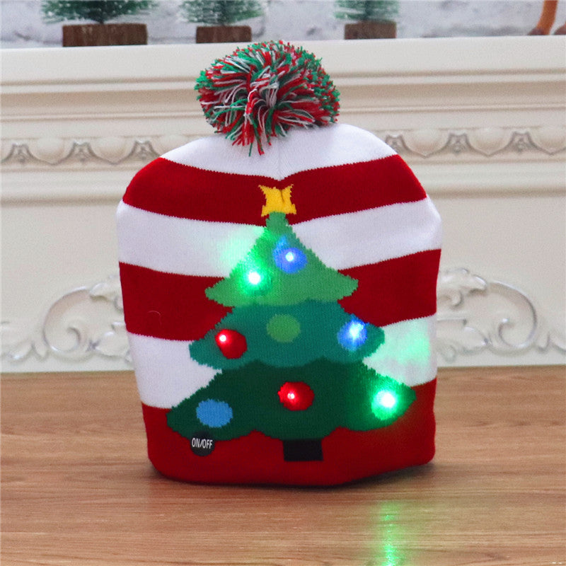 Wholesale Christmas Colorful Luminous High-end Beanie