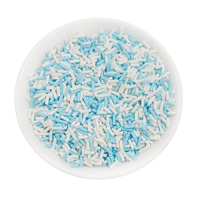 Wholesale Simulation soft clay long strip sugar granules 50 grams chocolate handmade materials