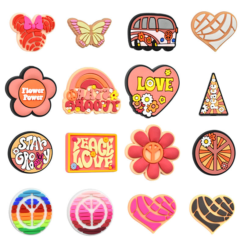 Wholesale 100pcs Diy Cartoon Pvc Soft Glue Beads