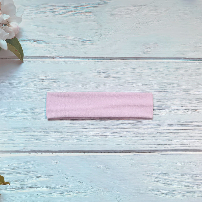 Wholesale popular solid color high elastic headband yoga sports hair band hair accessories sweat-absorbent headscarf headdress wide edge headband