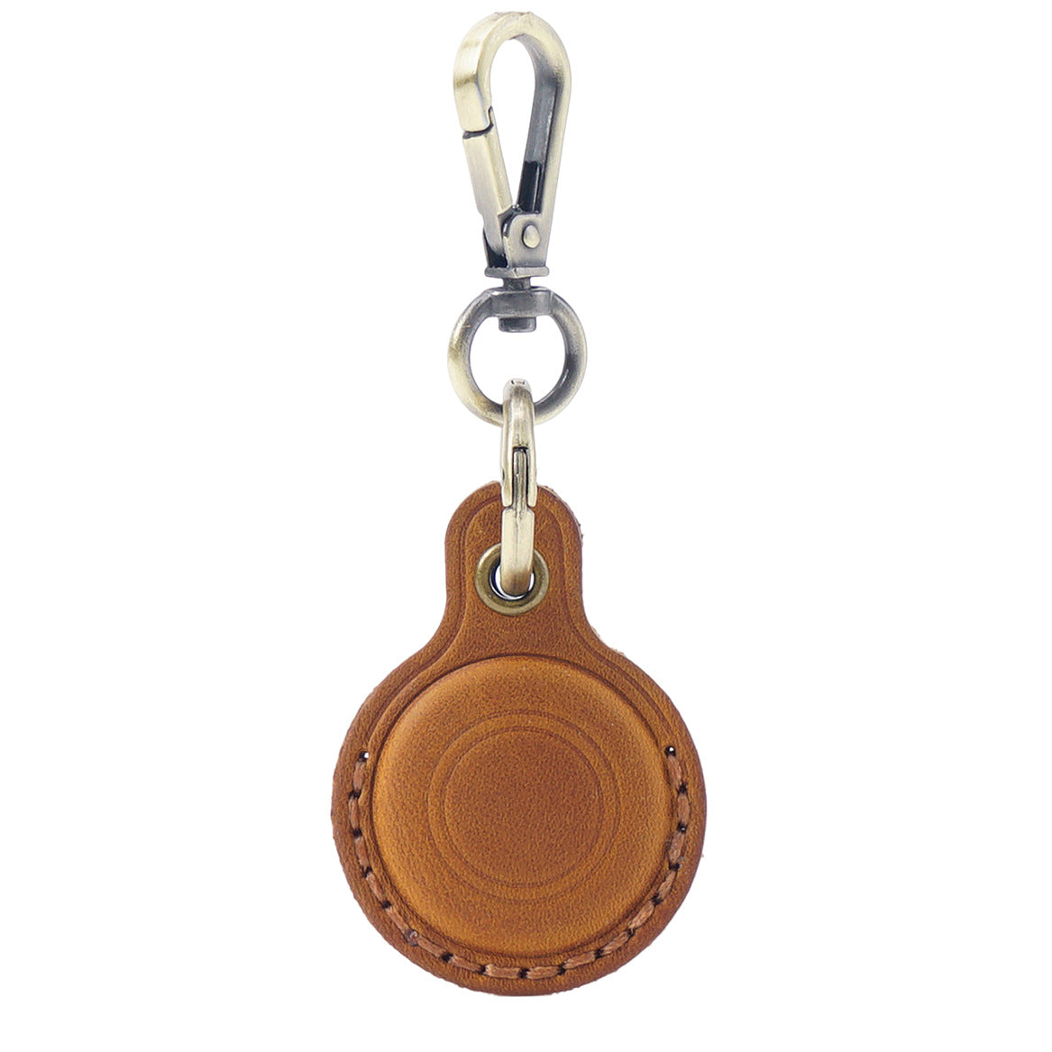 Wholesale Anti-lost Protective Case Cowhide Tracker Leather Keychain