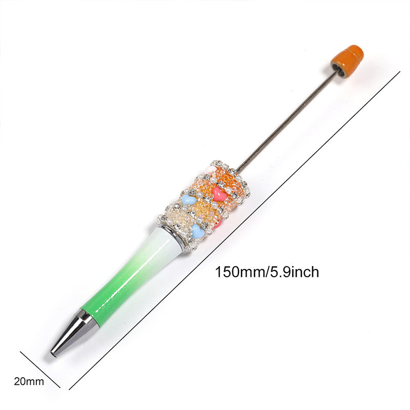 Wholesale 5pcs Beadable Pens Exploding Rhinestones DIY Love Chain Starry Sugar Pen
