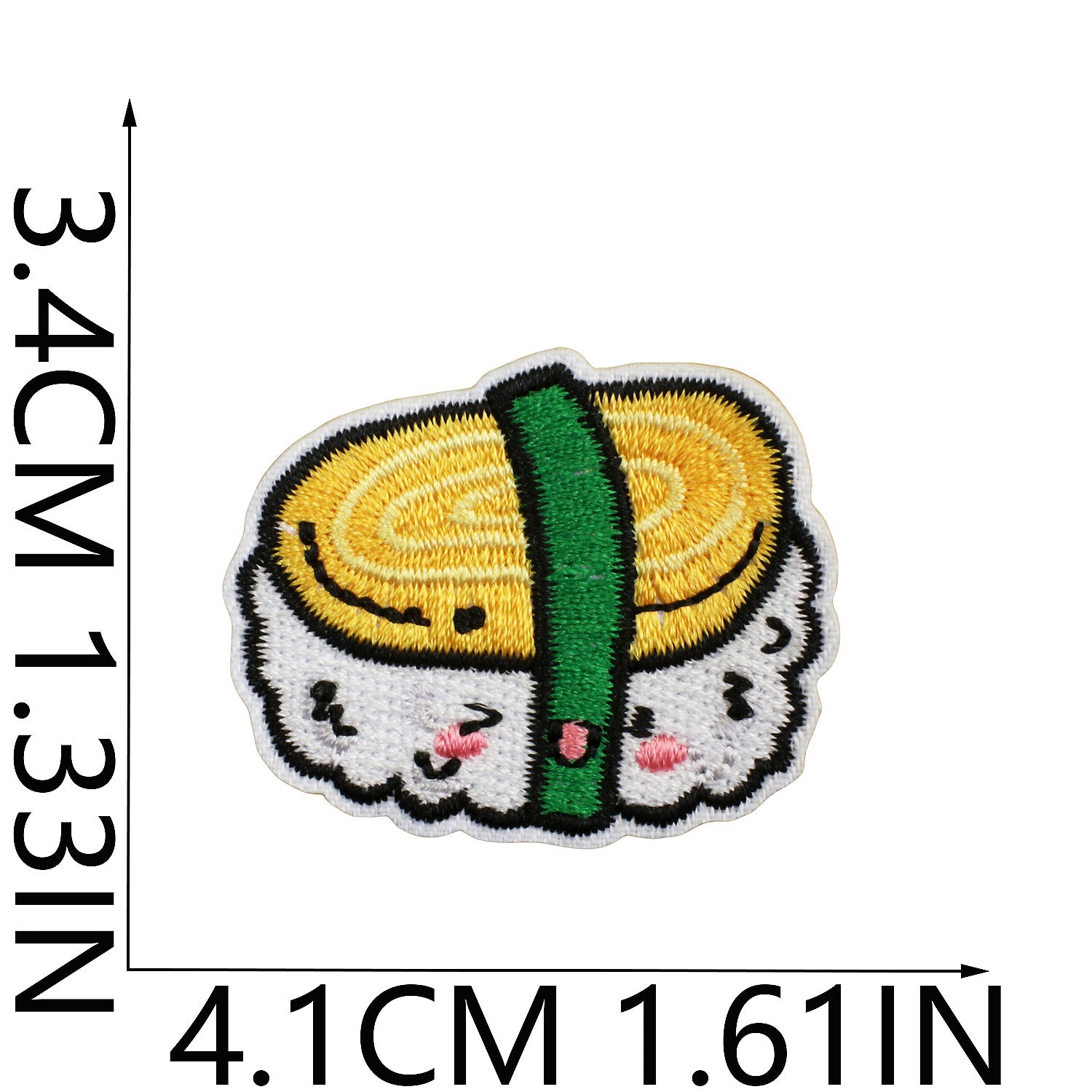 Wholesale Cartoon Salmon Sushi Embroidered Patch For Clothing DIY Decorative Accent