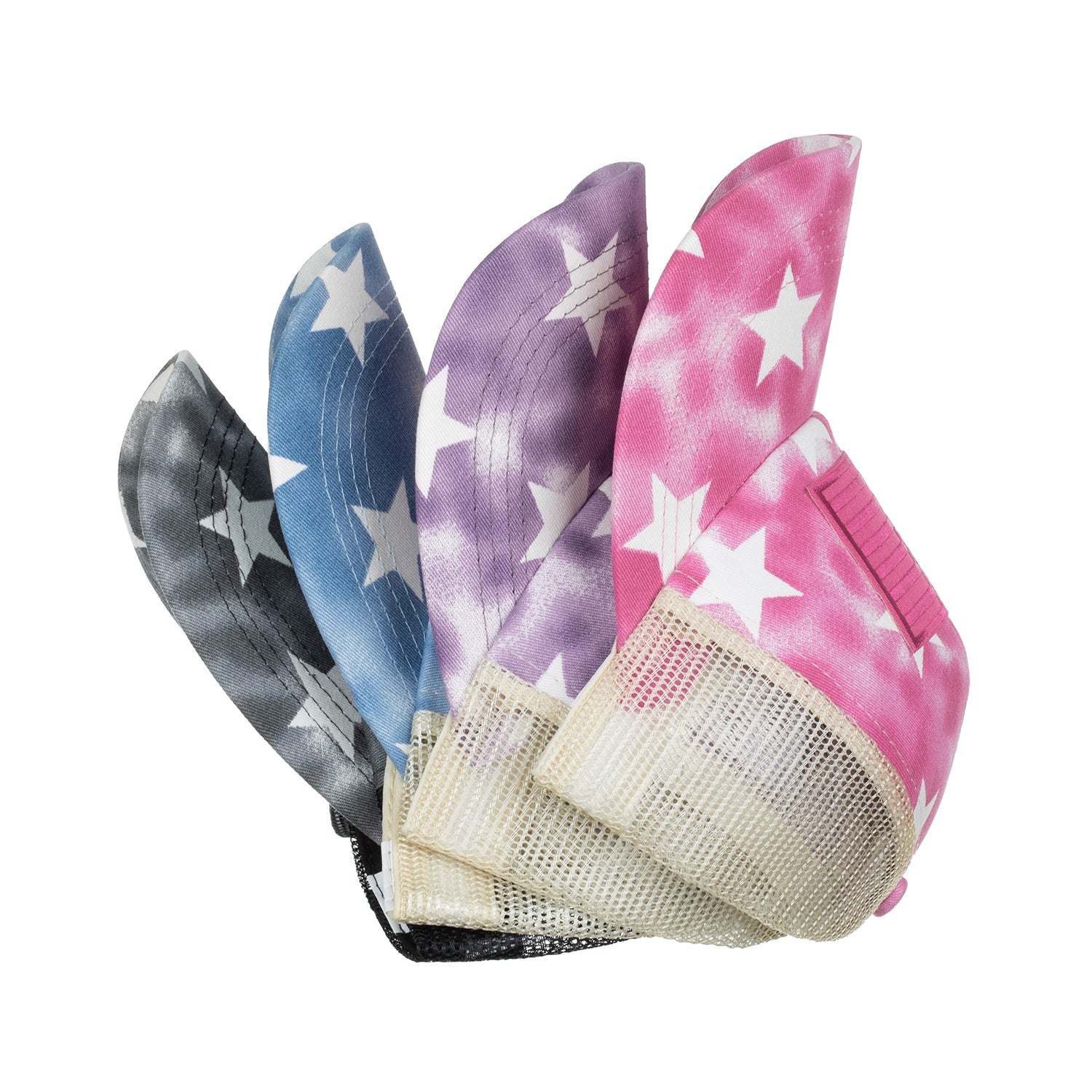 Wholesale Washed distressed five-pointed star cross elastic baseball cap