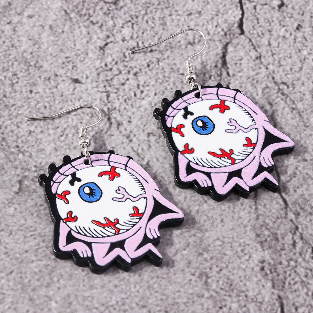 Wholesale Christmas Elk Bell Bow Santa Heart Snowflake Asymmetrical Penguin Earrings