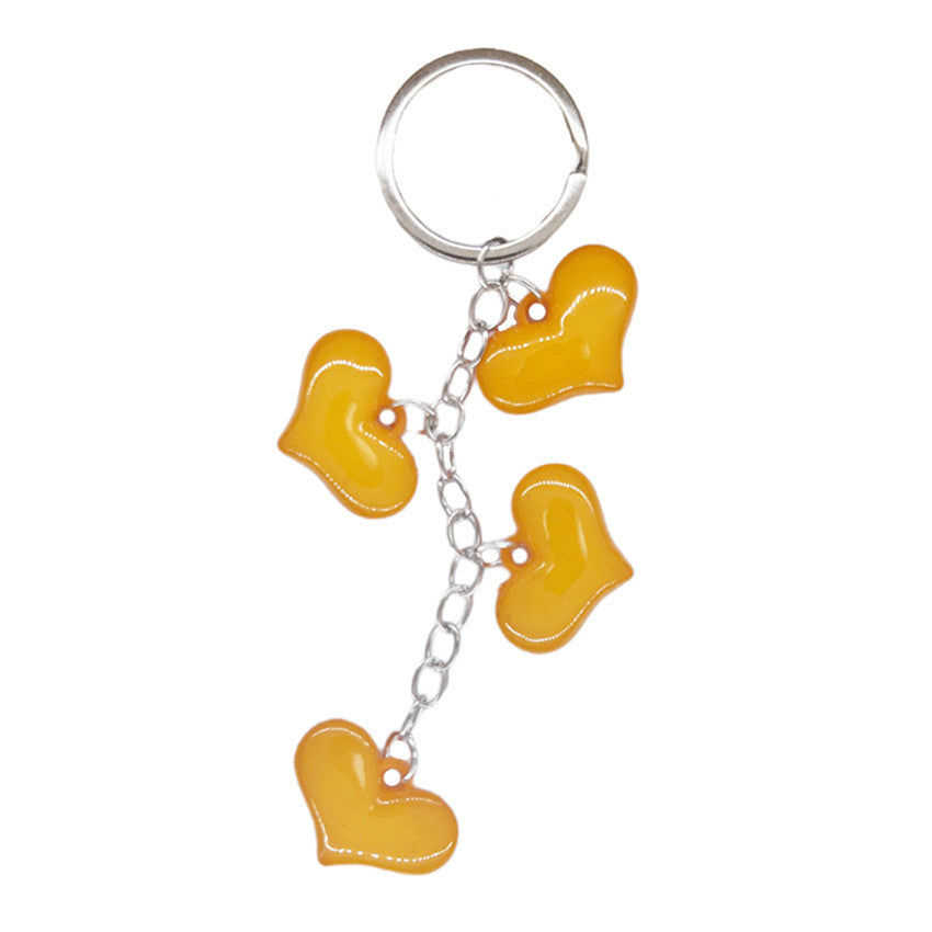 Keychain de corazón acrílico de San Valentín al por mayor