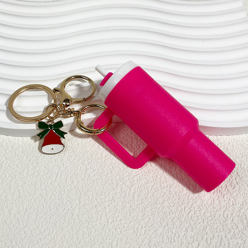 Wholesale DIY Christmas Ice Cup Mini Tumbler Cup Keychains