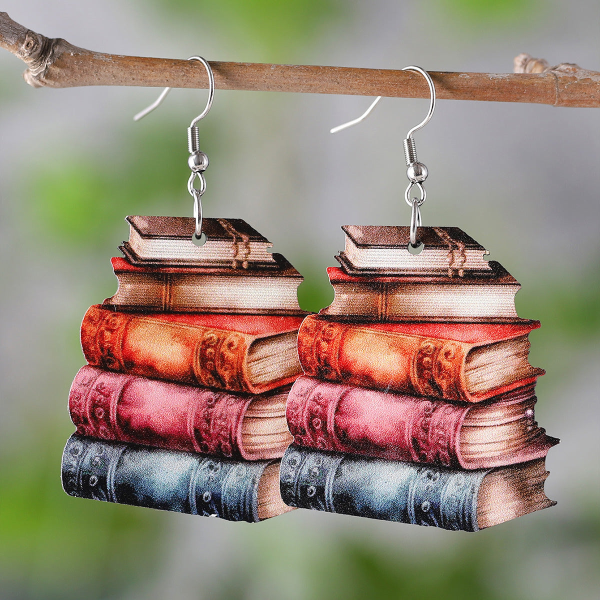 Wholesale Heart-shaped textbook earrings