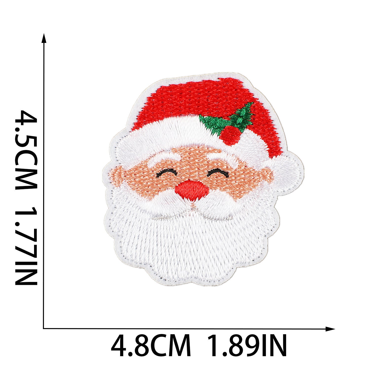 Wholesale Colorful Light Strip Embroidered Cloth Patch Christmas Patch