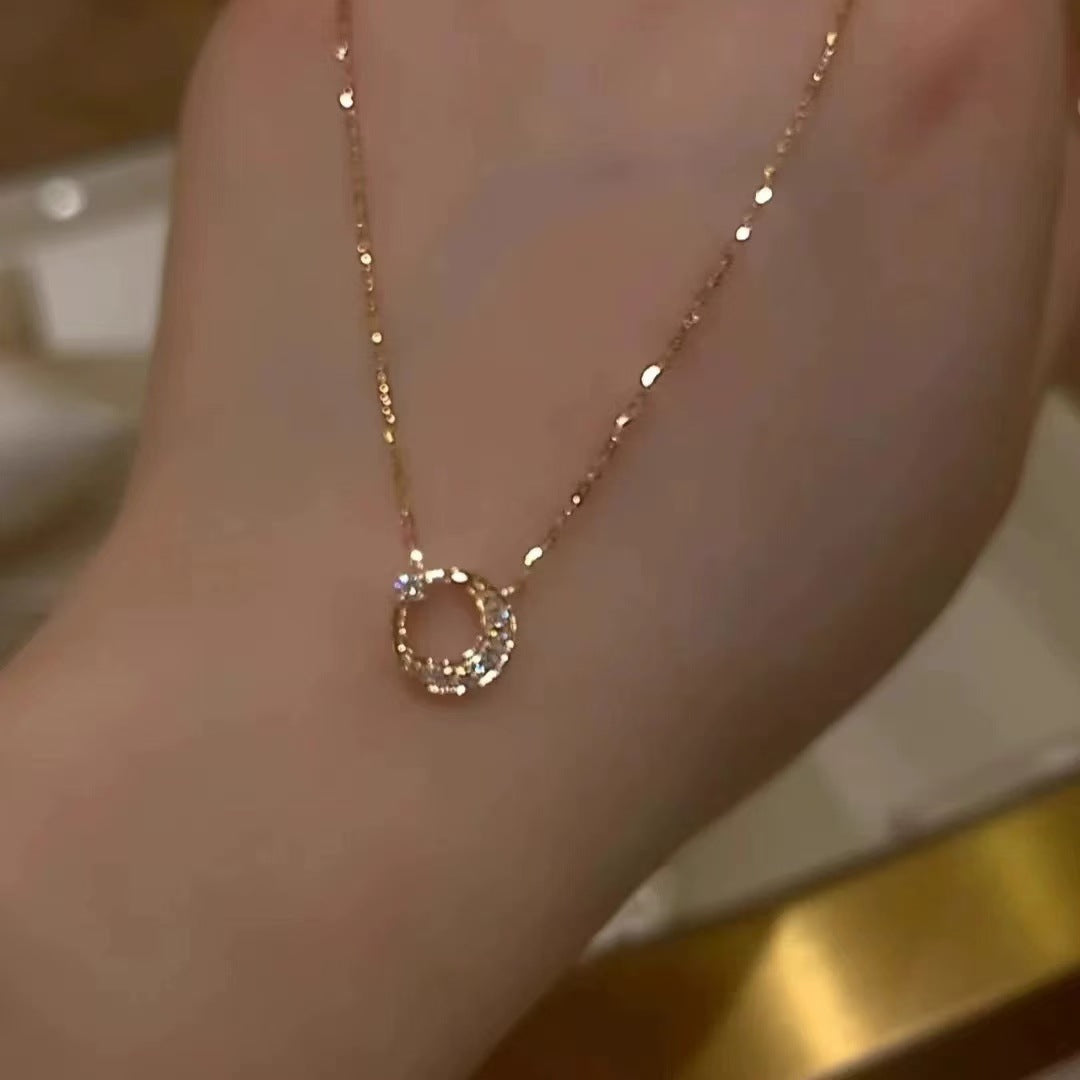 Wholesale Sun, Moon and Stars Necklace Clavicle Chain