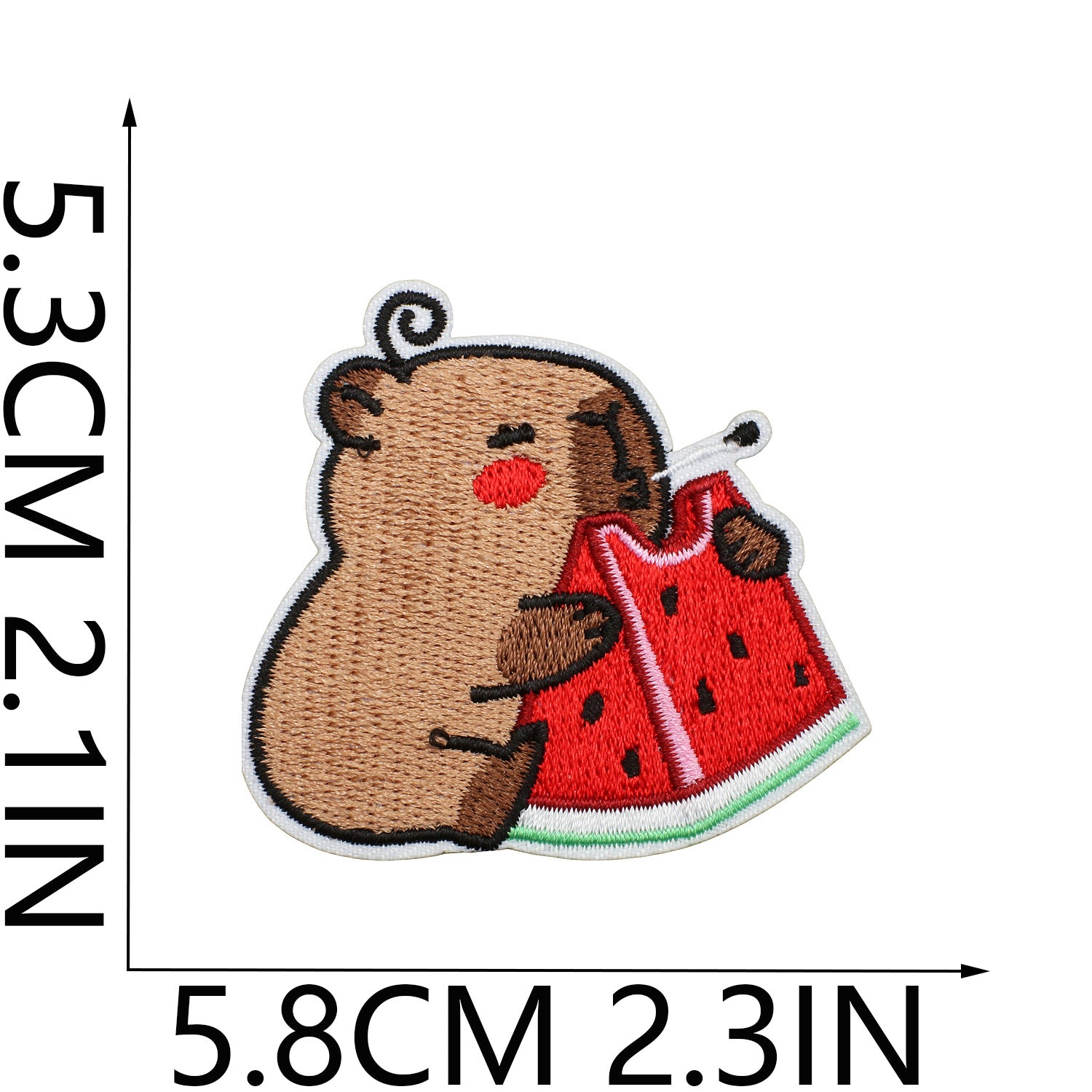 Wholesale Cartoon Capybara Embroidered Patch Decorative Accent For Clothing Stylish Gift For Boutique Resale