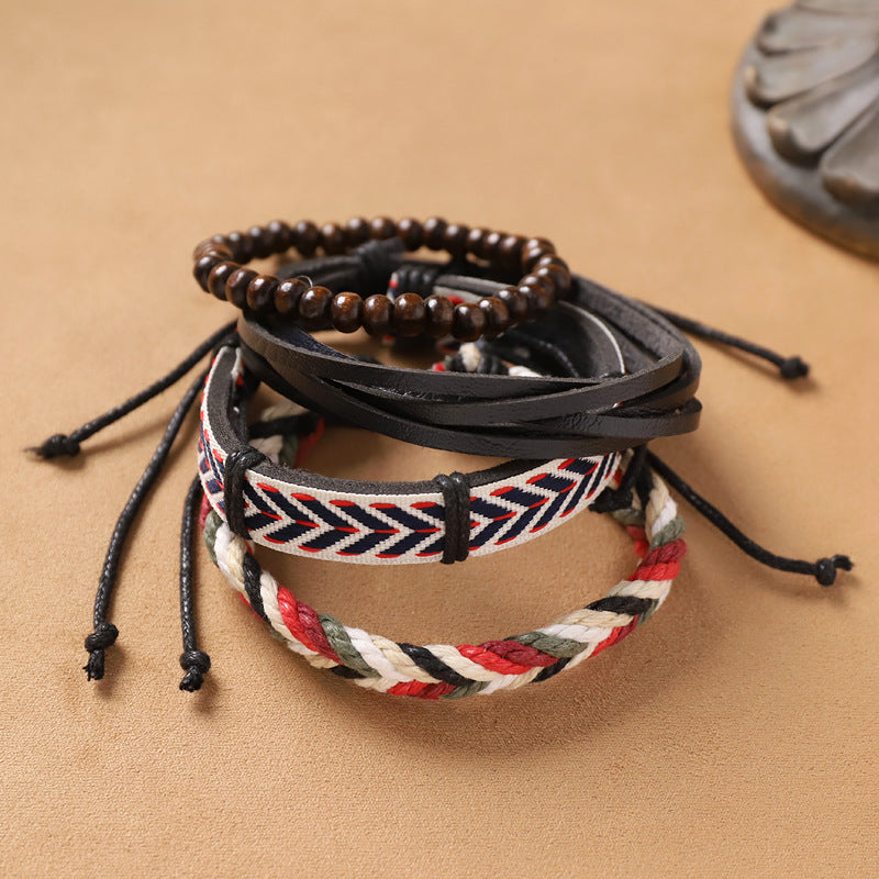 Wholesale Bohemian Handmade Exoticism Woven Multi-Layer Bracelet