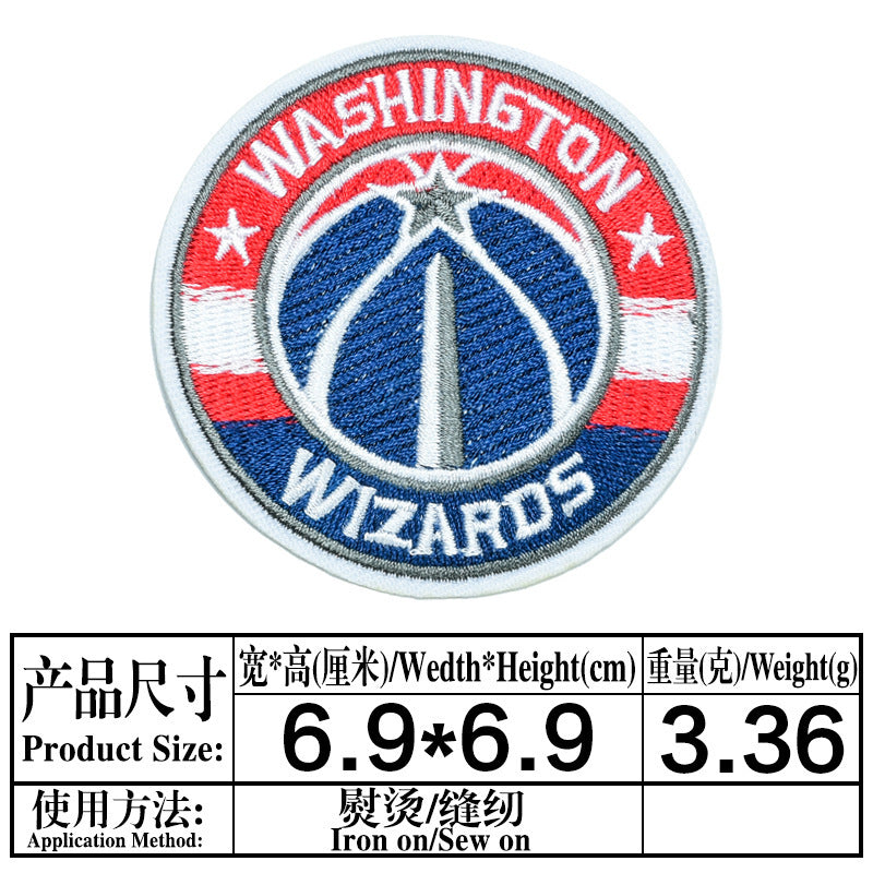 Wholesale Basketball Team Embroidered Patches 11 Piece Set Clothing Decorative Accent DIY Repair Accessory Gift For Boutique Resale