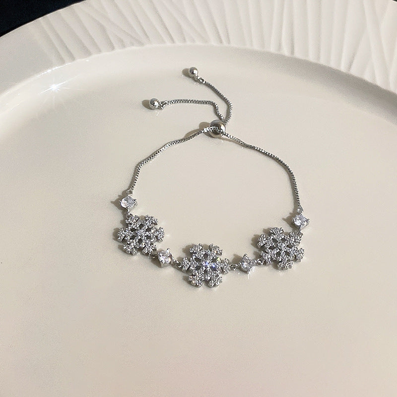 Wholesale Zircon Flower Bracelet