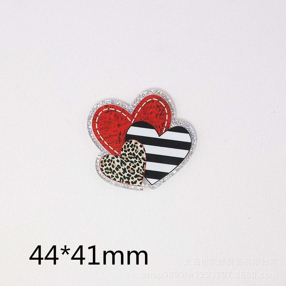 Wholesale 10pcs/pack Cartoon letter heart bag accessories Acrylic Flatback