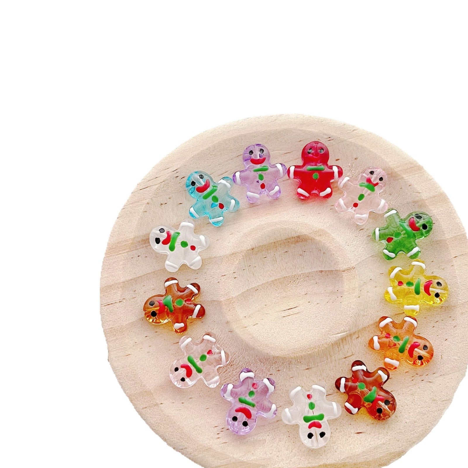 Wholesale 10pcs Christmas colored cartoon