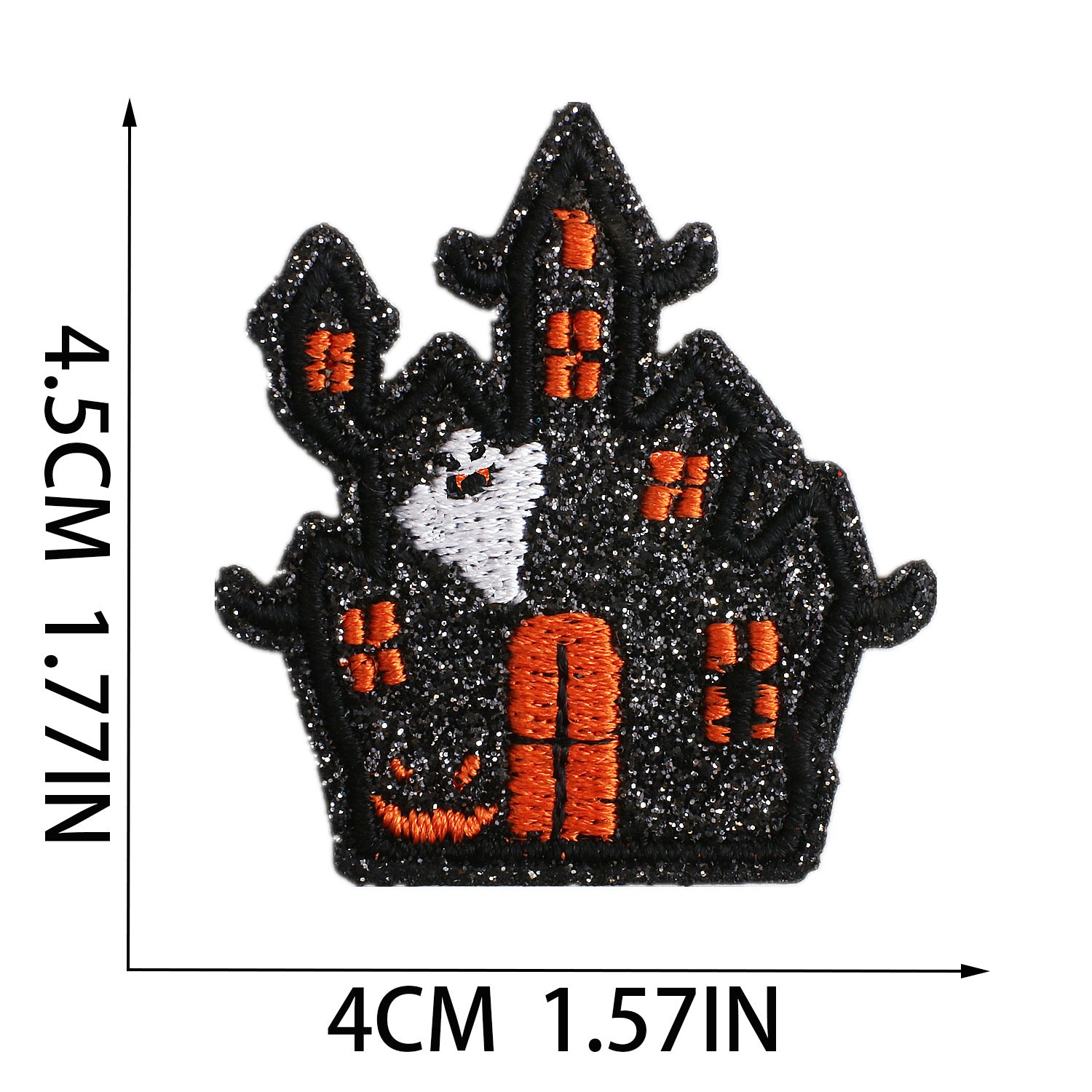 Wholesale Glitter Embroidered  Patch Ghost Skull Witch Cartoon DIY Fashion Accessory For Clothing Party Resale