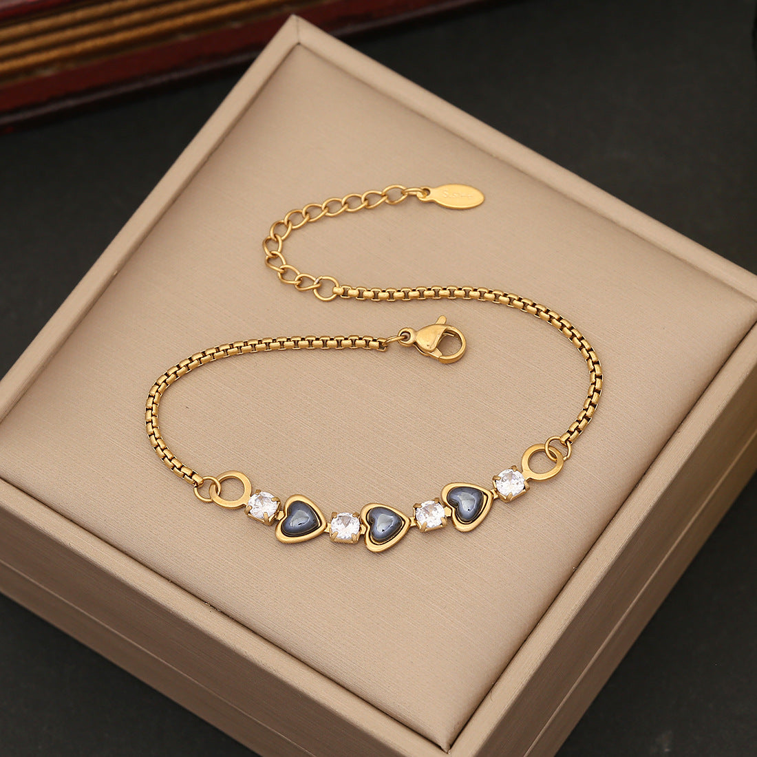 Wholesale Love Bracelet Full of Diamonds Stainless Steel Retro Bracelet