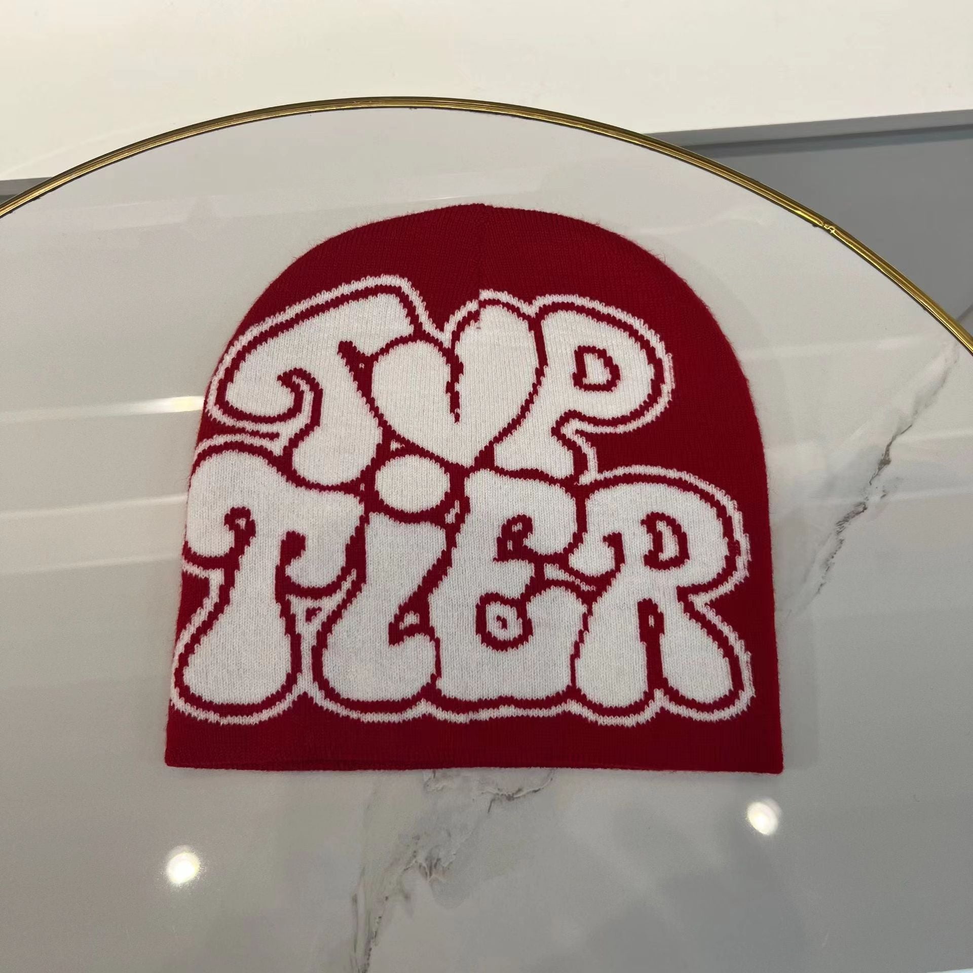 Wholesale Acrylic Autumn and Winter Multi-color Letters Adult Wool Knitted Hat