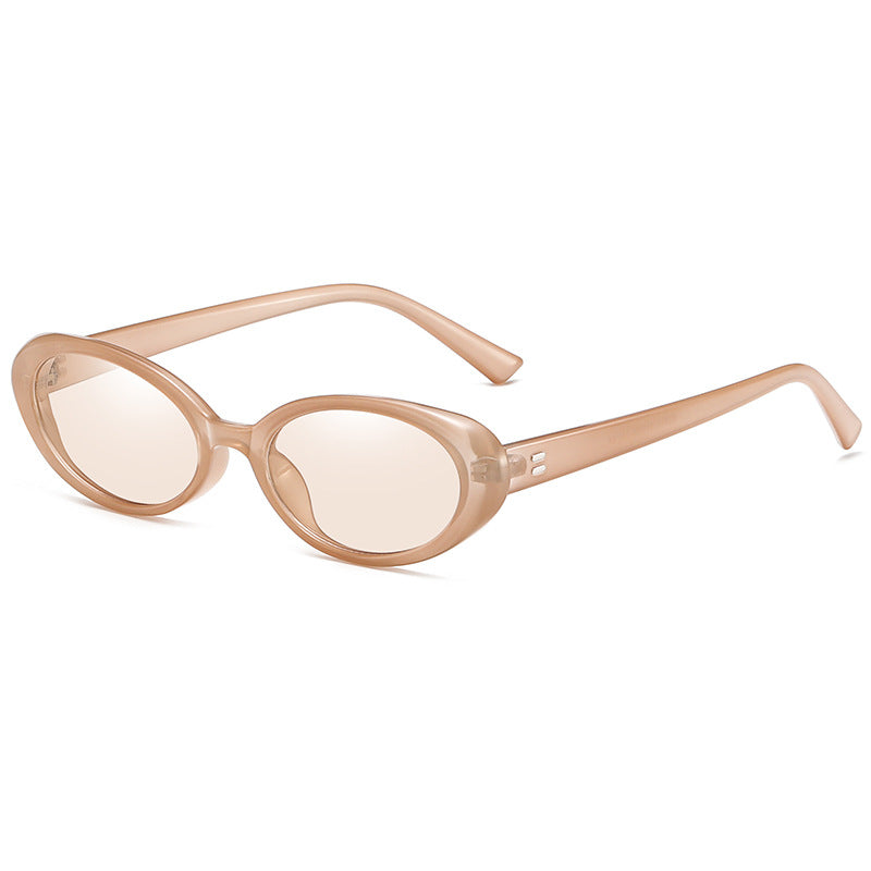 Wholesale PC Retro Oval UV Resistant Sunglasses