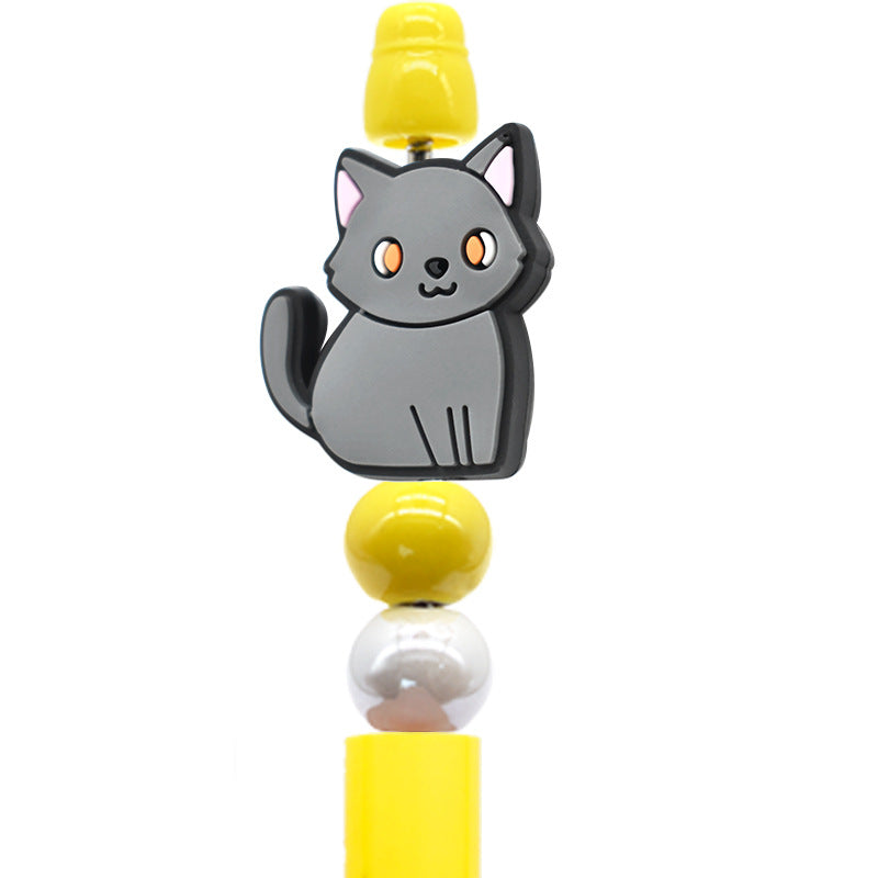 Wholesale Random 100pcs Product Cat Creative Ballpoint Pen Focal Beads