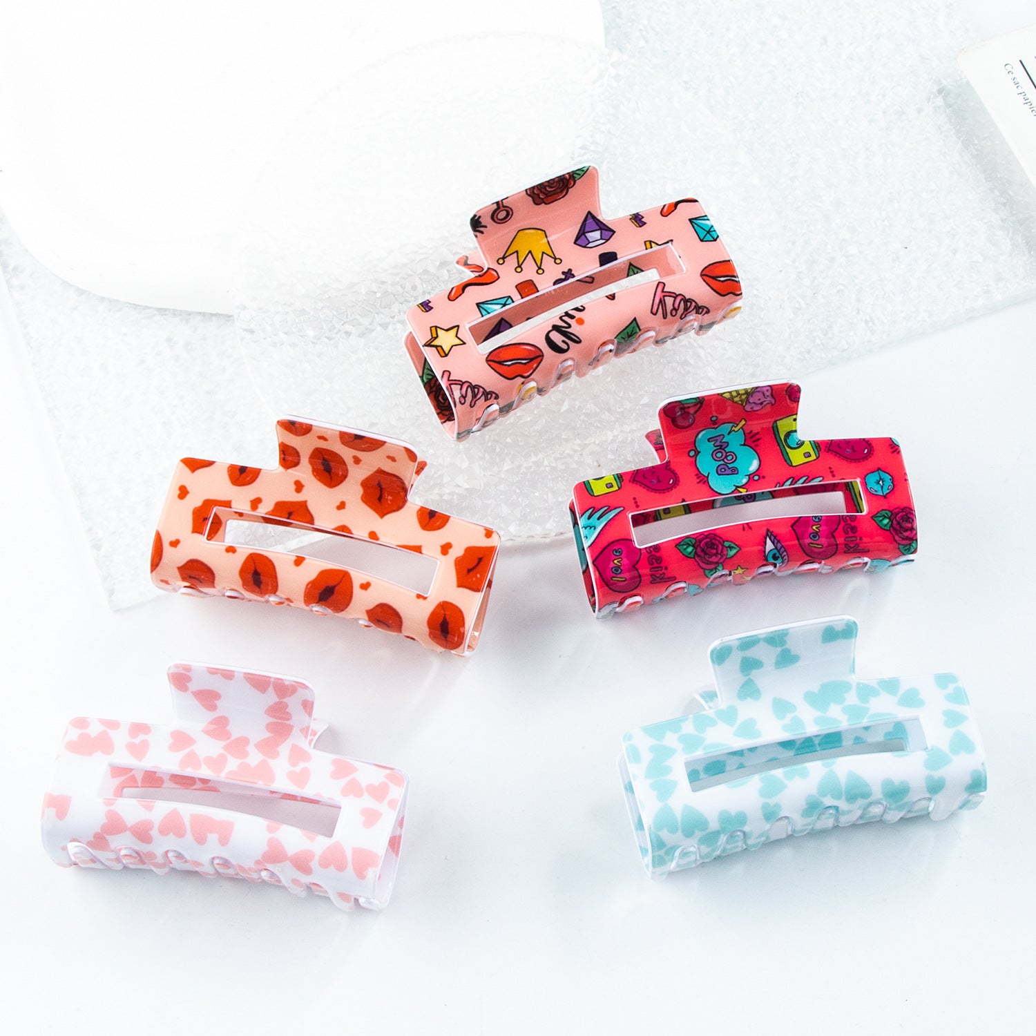 Wholesale Pvc 8cm Valentine's Day Autumn and Winter Hairpins