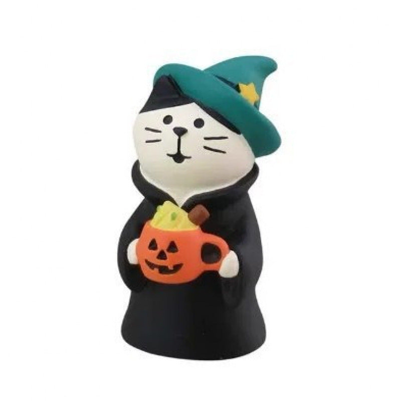 Wholesale Natural Resin  Cat Figurines Blind Box Miniature for Home Decor Gift