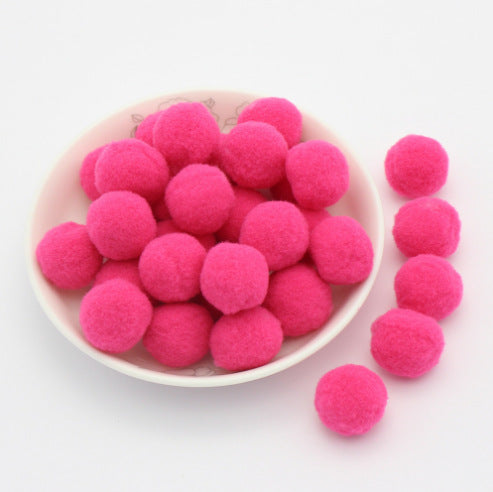 Wholesale 15MM diy handmade materials headdress accessories high elastic wool ball colorful wool ball NO HOLE